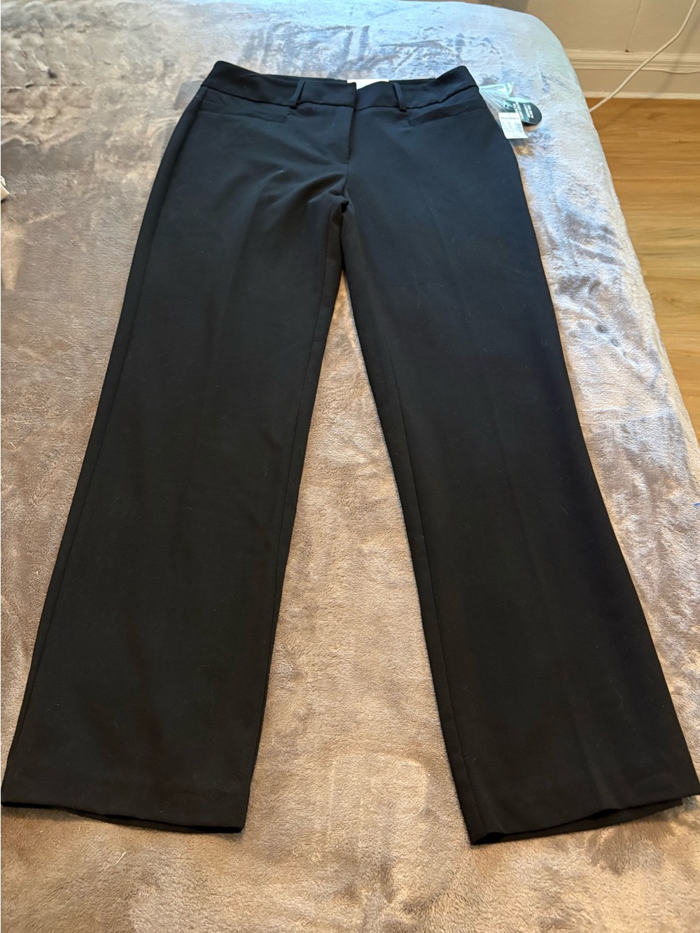 Dress Barn Black Straight-Leg Dress Pants